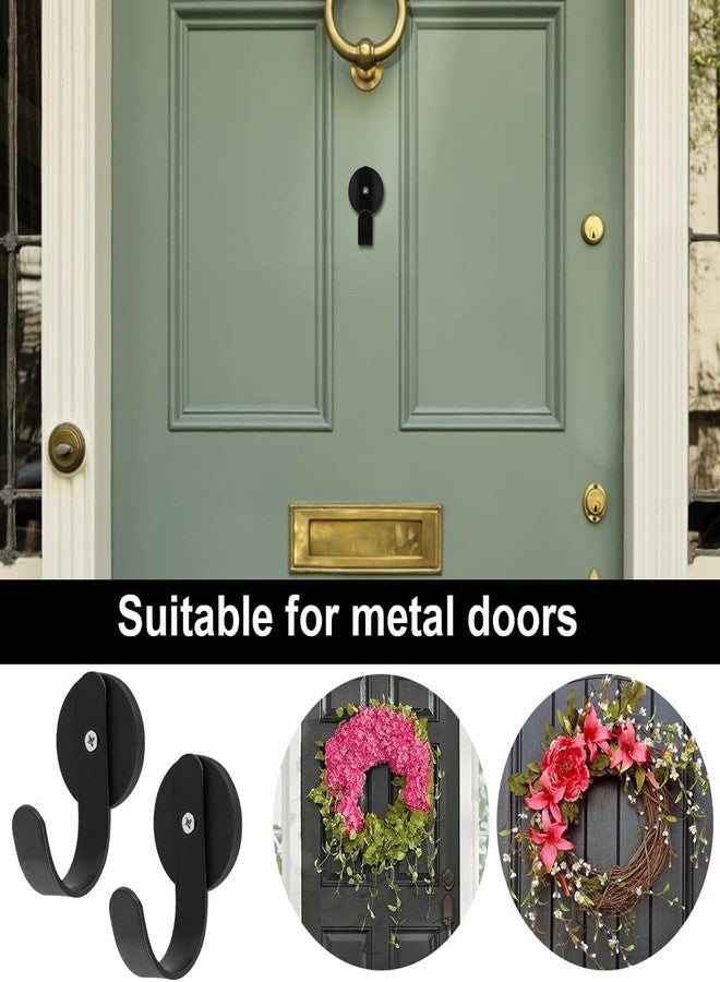 Linwnil 2 Pack Magnetic Wreath Hanger Wreath Holder Wreath Hanger Hook for Metal Front Door for Christmas Decorations - Image 4
