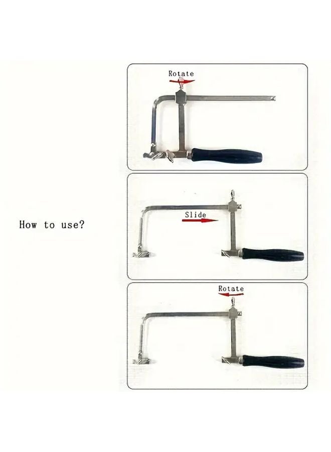 Portable Wire Saw 5 Model Heavy Duty Manual U Shaped Frame For Woodworking DIY - Image 3