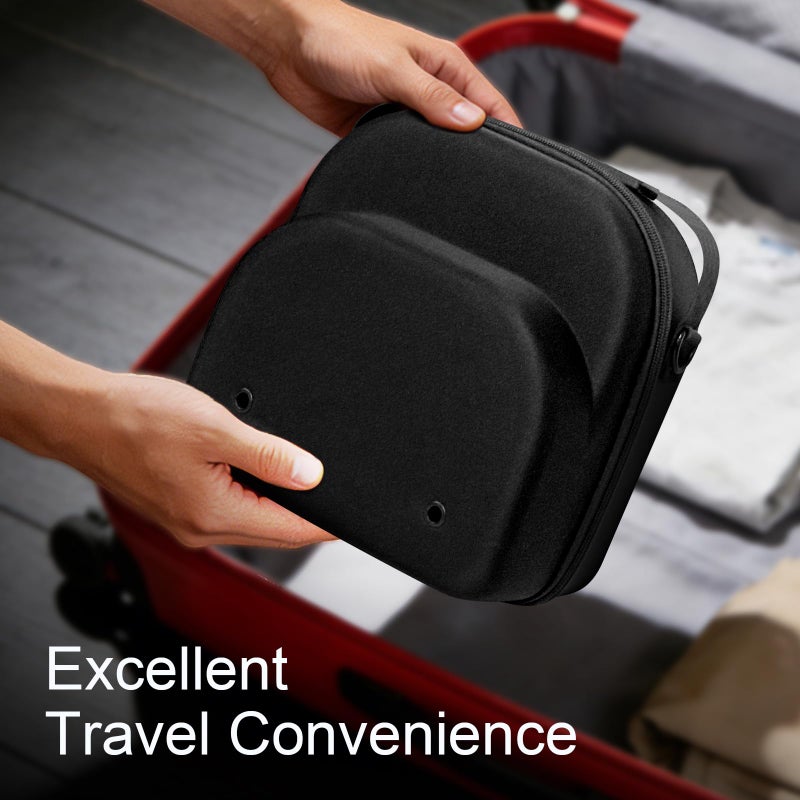 Epesoware Small Hard Hat Travel Case for Baseball Caps - Crush Proof Cap Carrier for 3 Hats, Hat Storage Organizer with Adjustable Shoulder Strap and Handle, for Travel & Home Use - Image 2