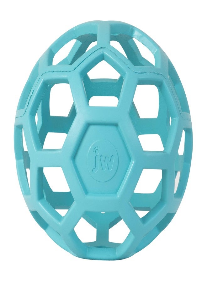 JW Pet HOL-ee Roller™, Dog Toy Puzzle Ball, Natural Rubber, Large (5.5” Inch Diameter), Blue - Image 1