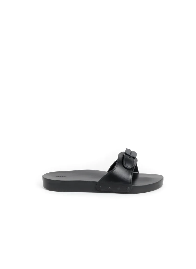 Scholl MULES BLACK PESCURA FLAT AQUA