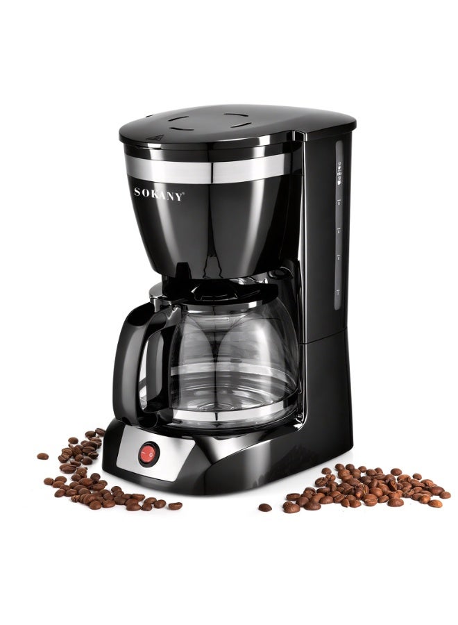 sokany Coffee Maker,Up to 12-Cup Drip Coffee Machine with 1.5L Glass Carafe, Easy-Grip Handle, Drip Stop, Non-Stick Warming Plate, Auto-Shutoff, Boil Dry Protection - Image 2
