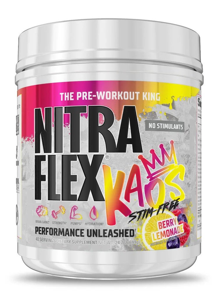 GAT SPORT - Gat Sport Nitraflex KAOS 40 Servings Stim-Free Berry Lemonade - Image 1