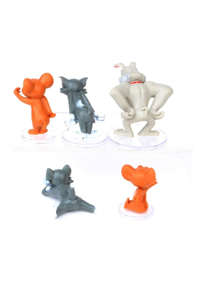 general 5 Pieces Cartoon Animal Characters Birthday Cake Gift Hat Classic Characters Collectible Playset Doll Toys, Cake Decoration - Image 3