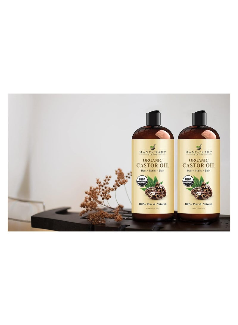 handcraft Blends Handcraft Blends Organic Castor Oil 100% Pure and Natural, 16FL OZ  - Image 3