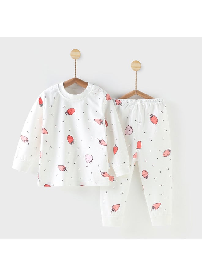 Autumn And Winter Men's And Women's Baby Autumn Clothes Long Pants Suit Baby Underwear Pure Cotton Newborn Children's Homewear Delivery