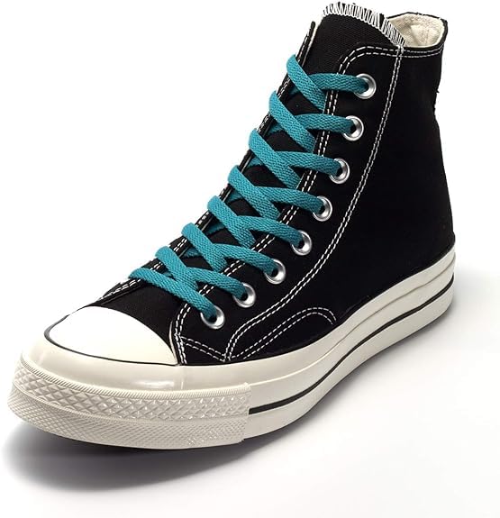 HAPPYMATES Flat 1/4" Athletic ShoeLaces for Sport/Running Shoes - 2 Pair Shoe Strings in TEAL BLUE - Image 4