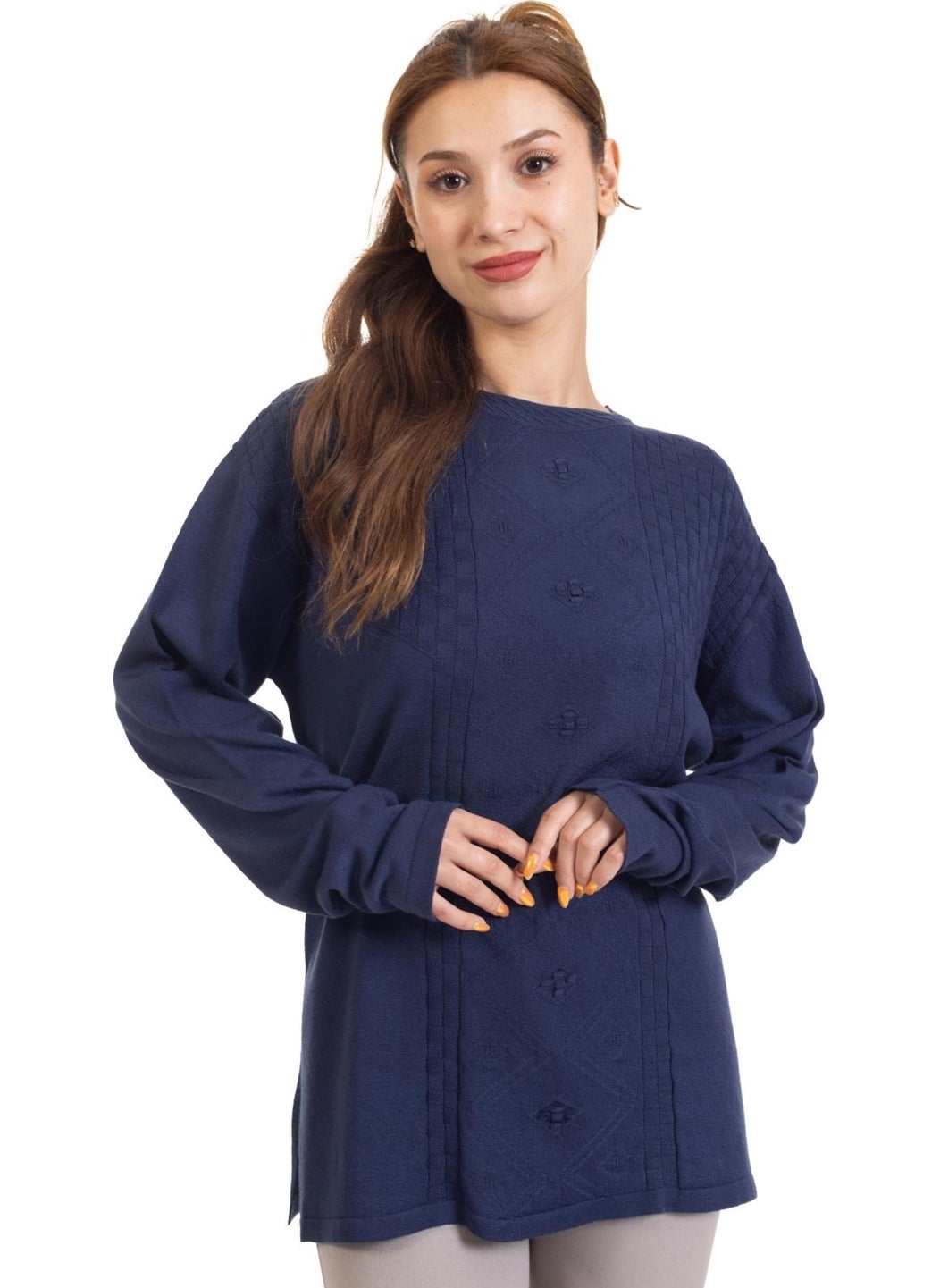 Mutlu City - Autumn/Winter Women's Lycra Knitwear Viscose Mother Blouse 2106 - Image 1