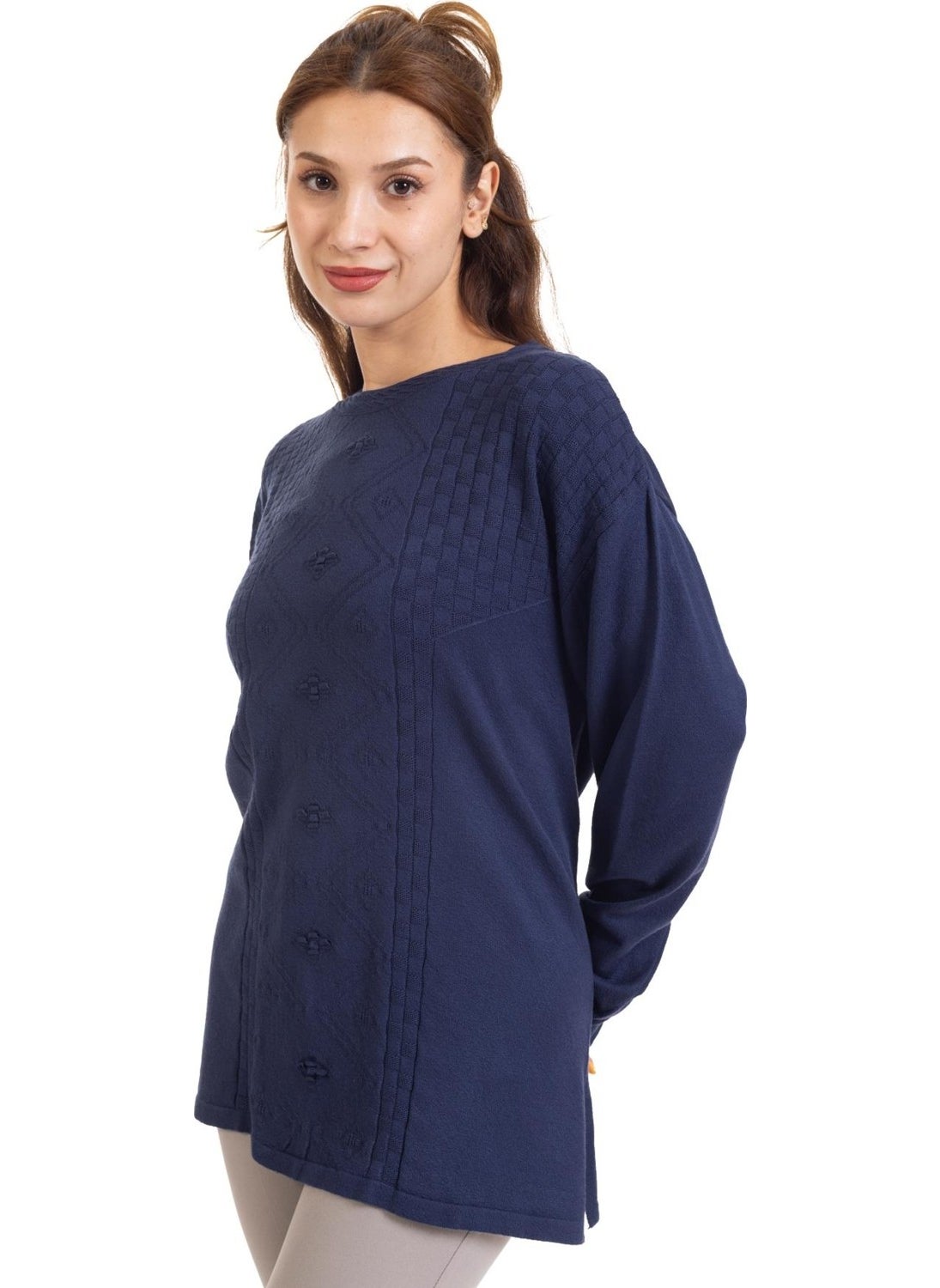 Mutlu City - Autumn/Winter Women's Lycra Knitwear Viscose Mother Blouse 2106 - Image 1
