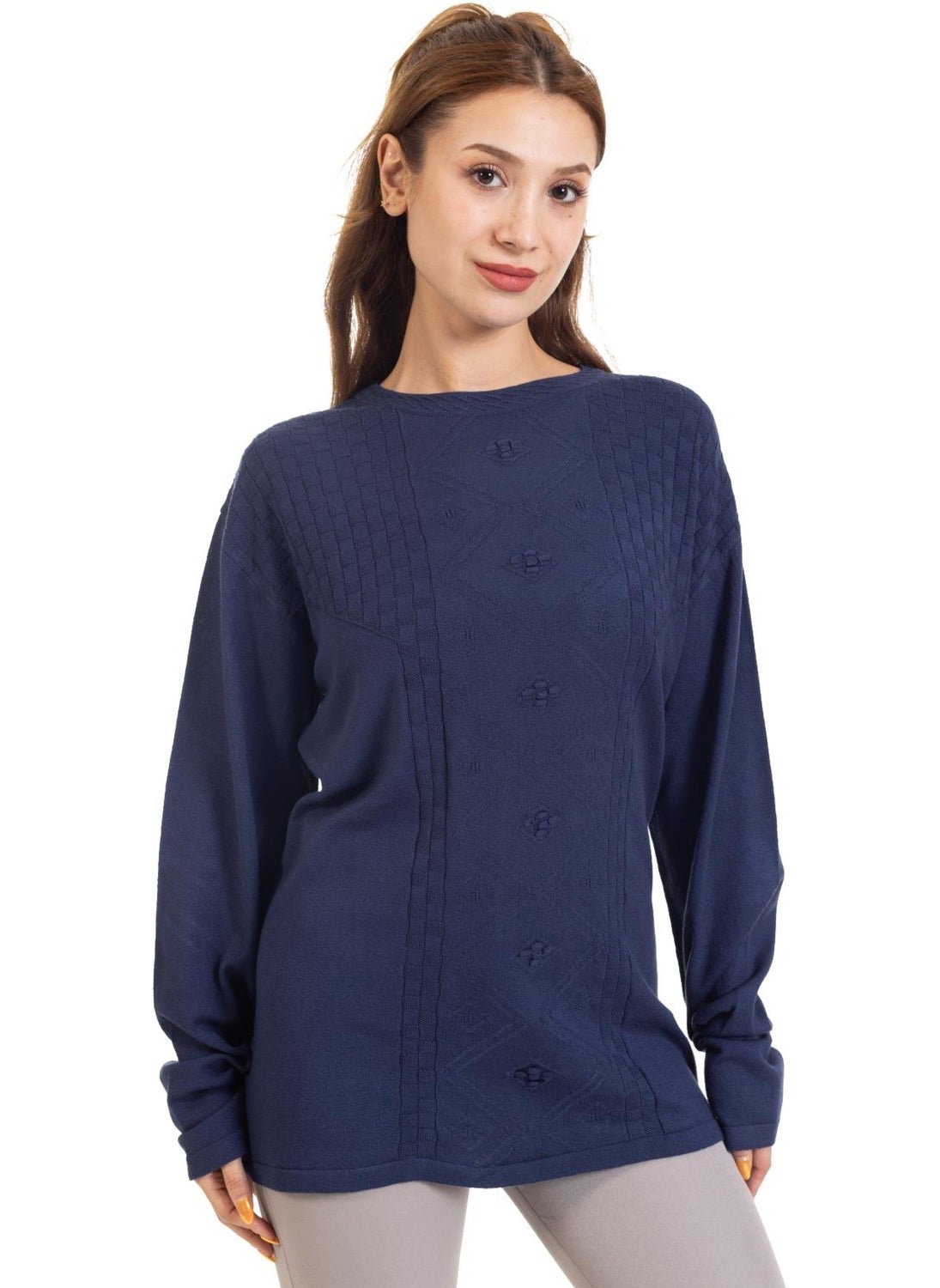 Mutlu City - Autumn/Winter Women's Lycra Knitwear Viscose Mother Blouse 2106 - Image 1