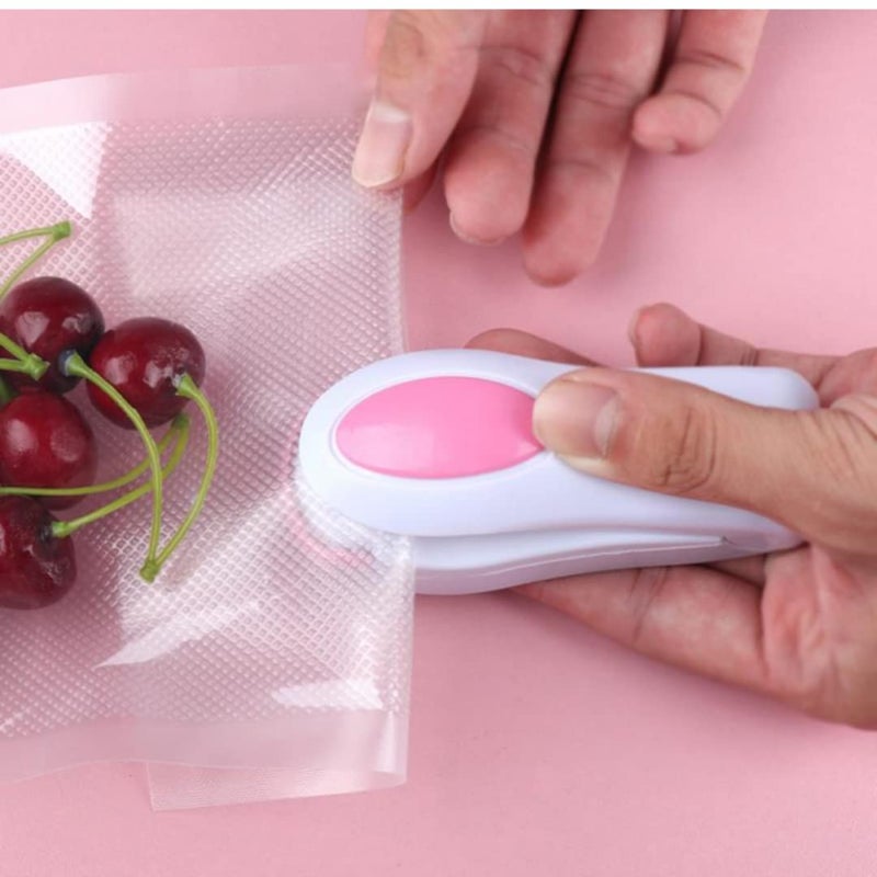 Suzec Mini Heat Sealing Machine for Home Use Handheld Mini Portable Sealing Machine Hand Held Heat Sealer Stapler for Packing Polybags Packets Pack Snacks After Use - Image 5