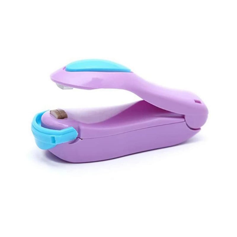 Suzec Mini Heat Sealing Machine for Home Use Handheld Mini Portable Sealing Machine Hand Held Heat Sealer Stapler for Packing Polybags Packets Pack Snacks After Use - Image 1