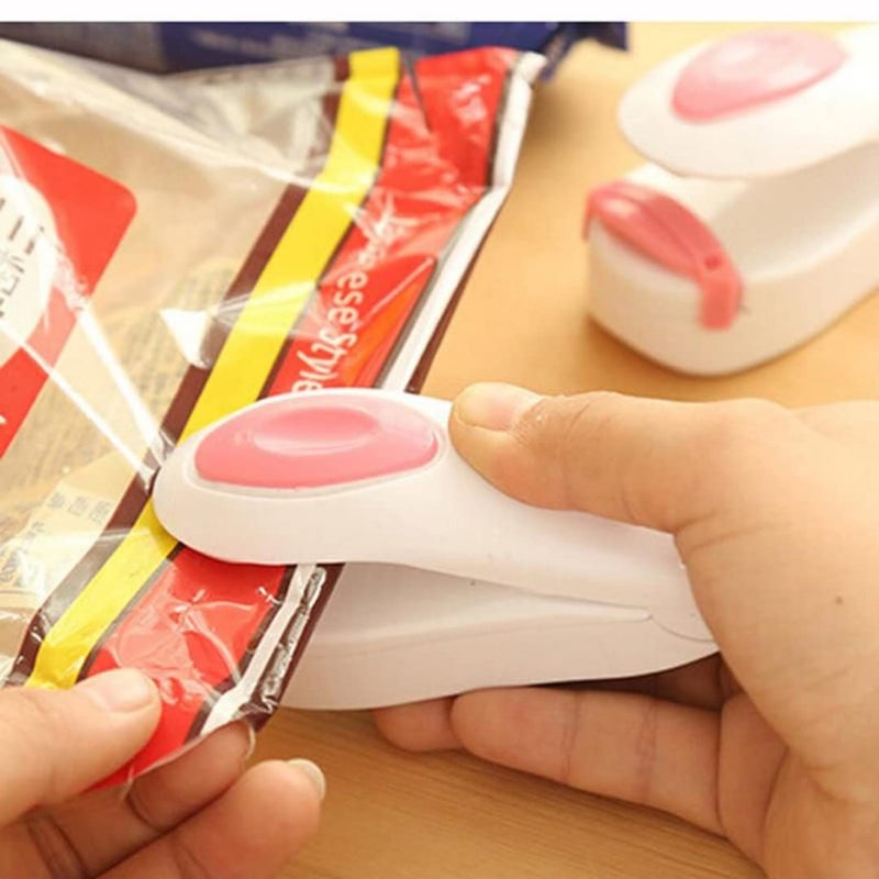 Suzec Mini Heat Sealing Machine for Home Use Handheld Mini Portable Sealing Machine Hand Held Heat Sealer Stapler for Packing Polybags Packets Pack Snacks After Use - Image 4