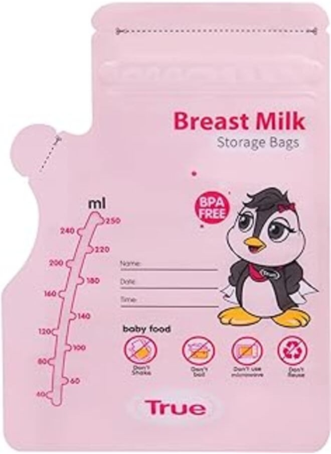 Generic True Breastmilk sterilized Storage bags 30pcs 250ml 