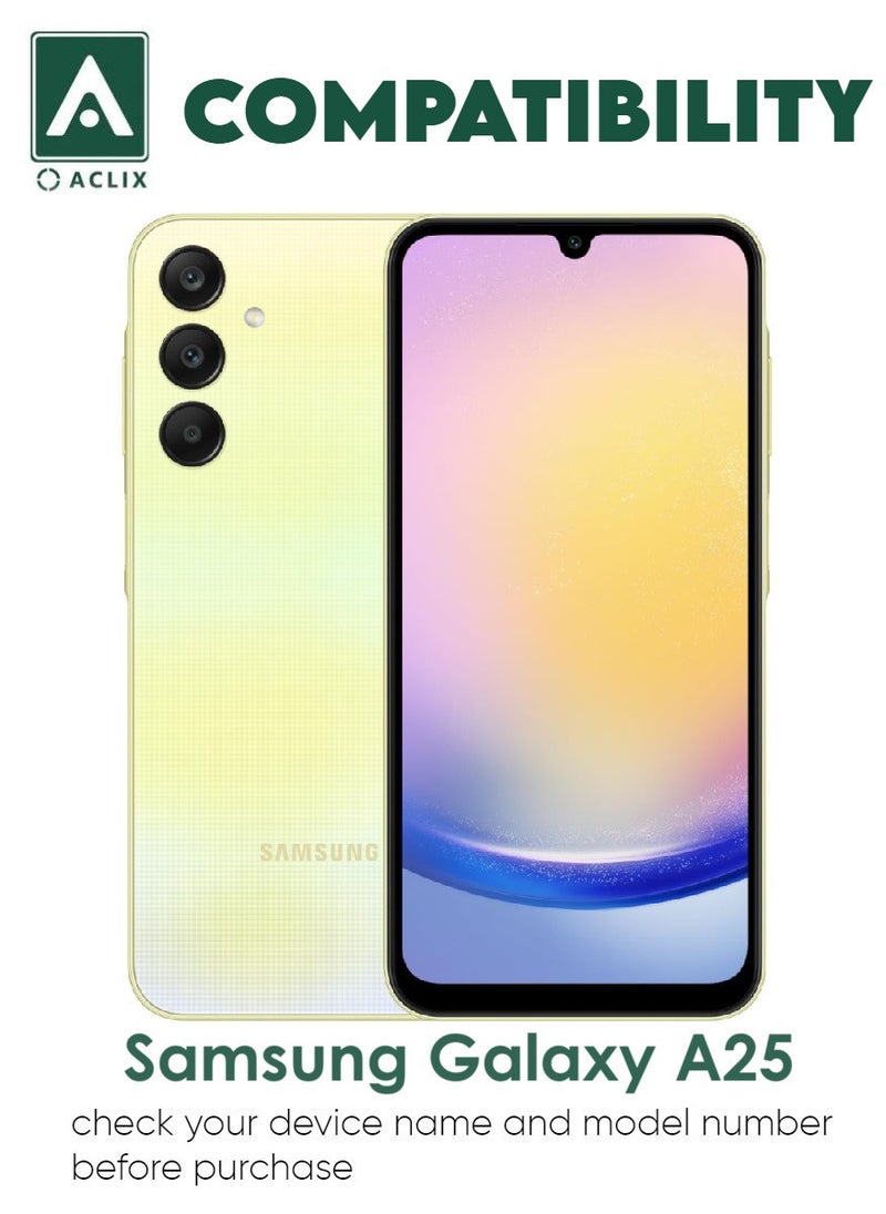 ACLIX 4 Pieces Antistatic ESD Dustproof Premium Quality High Definition Tempered Glass Screen Protector Designed For Samsung Galaxy A25 - Image 3