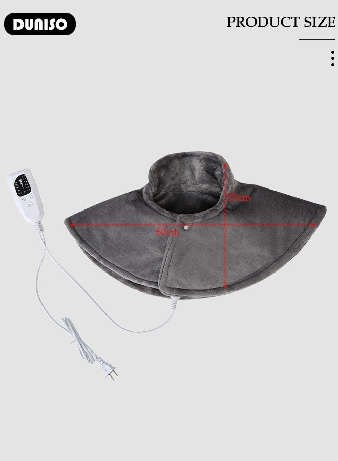DUNISO Heating Pad for Men and Women ,Electric Heat Pad for Neck and Shoulders- Fast Heat Warming Shawl, 9 Electric Temperature Options, 3 Timer Settings, Safe Auto Shut-Off, Machine Washable - Image 4