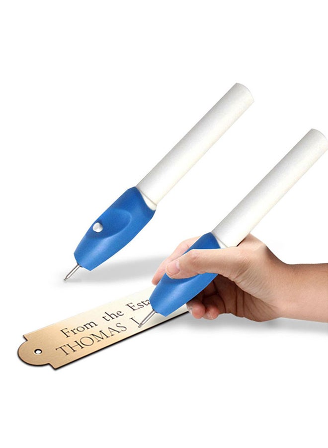EZ Electric Pen Carve Tool Blue/White - Image 1