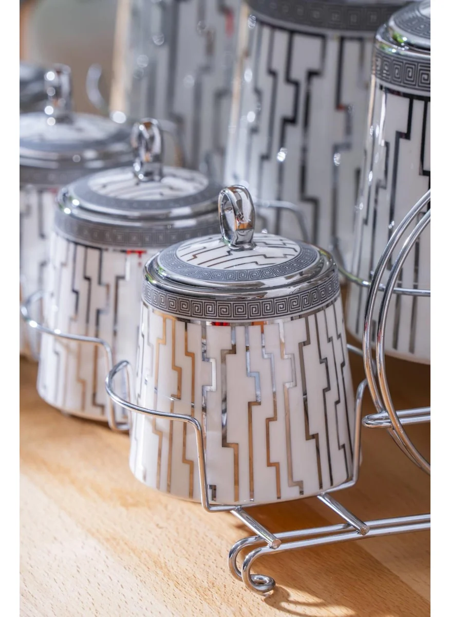 Acar Kainda 8 Piece Spice Set - Silver