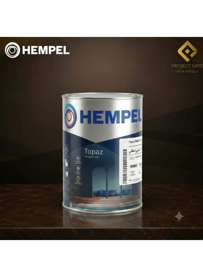 Hempel Plastic Silk Gloss Paint 1 Liter - Image 3
