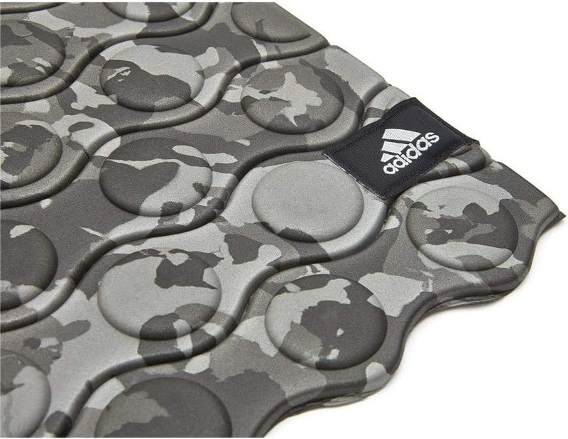 Adidas Textured Training Mat Dark Grey Camo Non-Slip Durable Mat for Fitness, Yoga & Home Workouts - Image 4