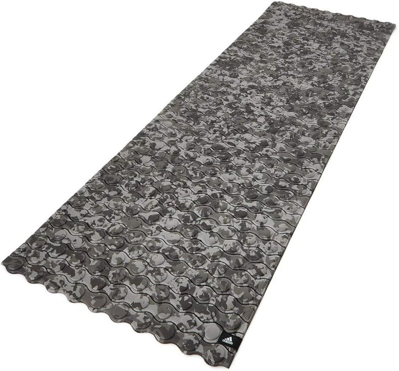 Adidas Textured Training Mat Dark Grey Camo Non-Slip Durable Mat for Fitness, Yoga & Home Workouts - Image 1