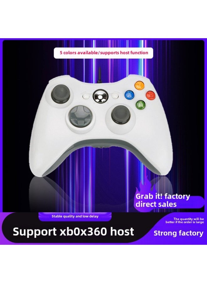 Generic XBOX360 Wired All-in-one Laptop Switch Gamepad Drive-free USB Interface P3.-Product Color:Ice And Snow White [with Color Box*supports Pc+360 Host]  - Image 4