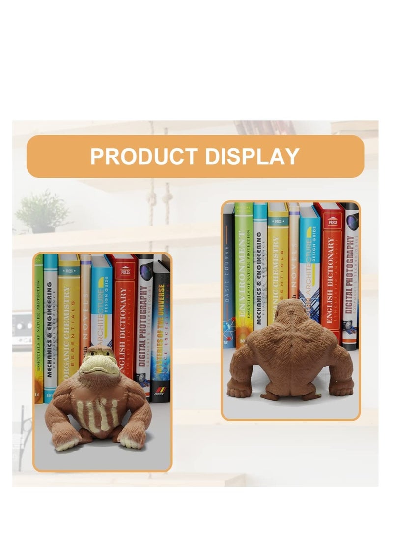 Excefore Squishy Monkey Decompress and Squeeze Stress Toy, Animal Styling Stress Relief Stretchy Toys, Stress Relief Squishy Monkey Toy, Elastic and Soft Fidget Toy, Gift for Children and Adults Birthday - Image 5