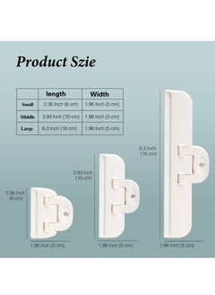 SYOSI Food Bag Clips, 3 PCS Bag Clips for Food Storage (3 Sizes), Reusable Food Storage Clips Sealing Clips for Sealing Food, Snacks, Coffee, Chip Bag Clips Packet Clips for Kitchen, Home, Office  - Image 3