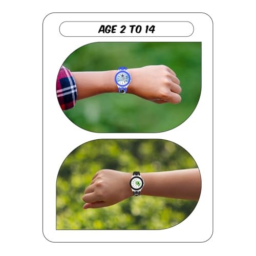 SPIKY Analog Watch For Kids Combo (Black & Blue) | 3D Cartoon | 7 Multicolor LED Luminous Lights with Silicone Strap | Best Birthday Gift | Analogue Wrist Watches For Boys & Girls | Age 3-10 Yrs | Pack of 2 - Image 3