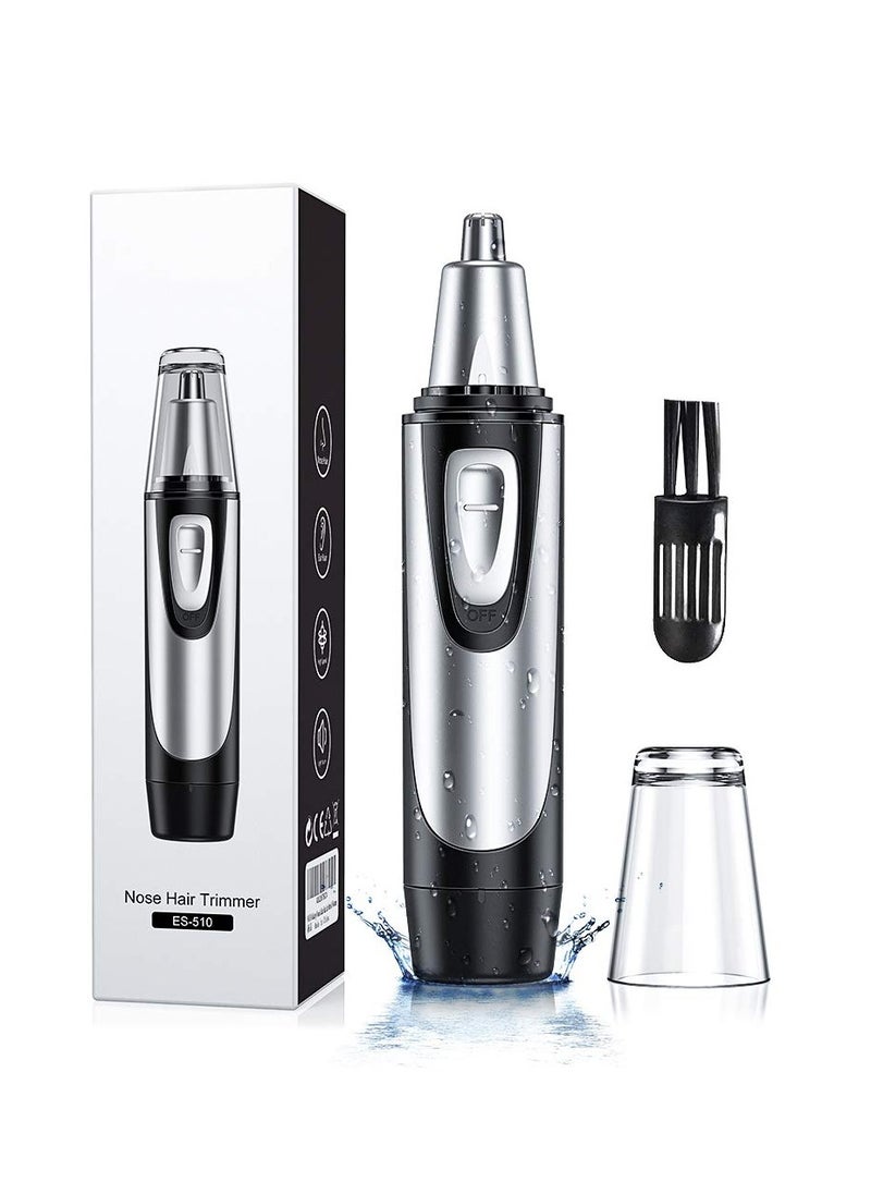 KASTWAVE Electric Nose Trimmer Ear Hair Trimmer for Men and Women Professional Painless Eyebrow Facial Hair Trimmer Battery-Operated Trimmer with IPX7 Waterproof Rotary Dual Edge Blades for Easy Cleansing  - Image 1
