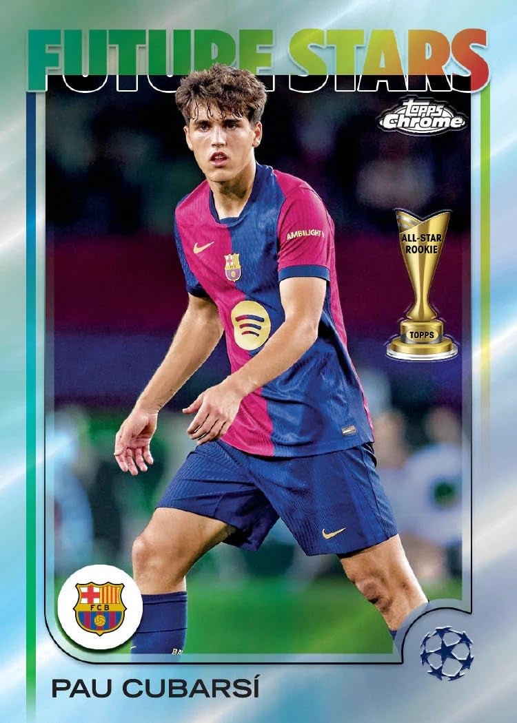 Topps 2024-25 مجموعة توبس كروم مسابقات الأندية الأوروبية - صندوق القيمة - Image 5