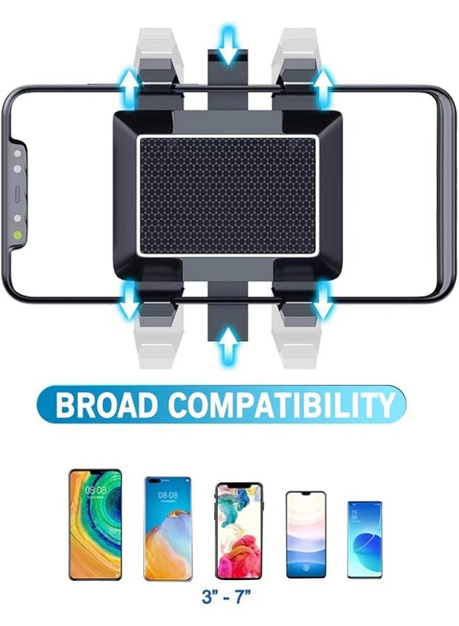Rearview Mirror Phone Holder for Car - Rotatable and Retractable Car Phone Holder, Multifunctional 360° Rear View Mirror Phone Holder Suitable for All Mobile Phones and All Car - Image 3