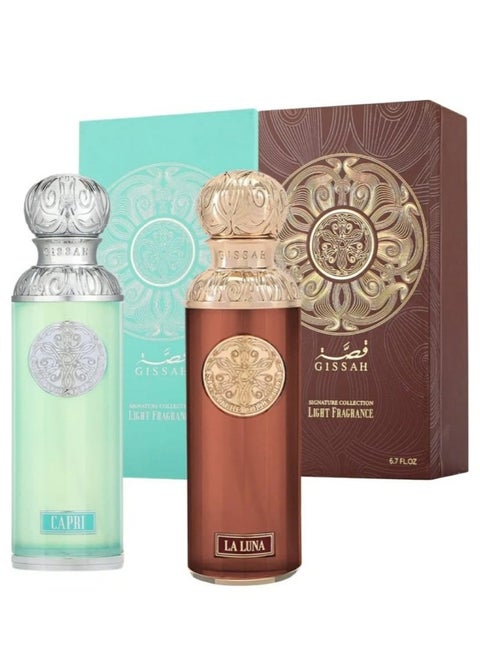 مجموعة عطر قصة لا لونا 200 مل- كابري 200 مل