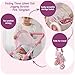Badger Basket Foldable Jogging Style Doll Stroller Adjustable Handle Canopy Straps Basket Fits 1822 Dolls Lightweight Toy for Girls Ages 3 Pink Gingham Design - Image 4