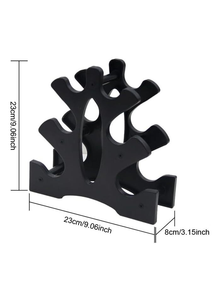 Oasisgalore 3-Tier Dumbbell Rack Stand for Home Gym - 20kg Capacity Weight Holder, Compact Storage  - Image 2