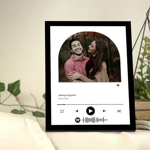 SNAP ART Spotify Photo Frame Customised Gift For Wall & Table | Customize photo frames with photo | Personalized Collage With Scannable Song Code, Gifts for Birthday, Love, Friends & Family - Image 2