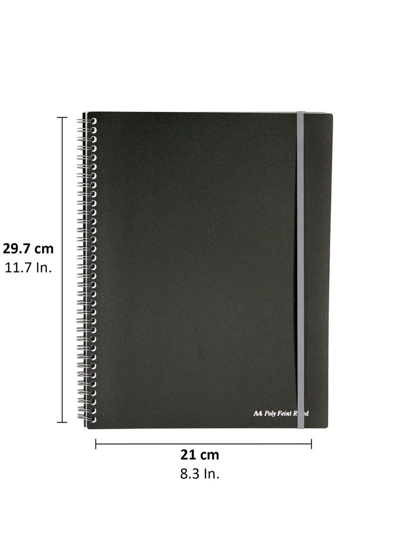 Pukka Pad - A4 Size Lined Jotta Notebook With Elastic Closure And Perforated Sheets 160 Pages - Image 1