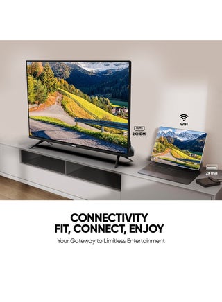 32 Inch Smart LED TV | HD 1366 x 768 Resolution | Android TV with Wi-Fi & DLNA | Quad-Core Processor | 16W Speaker Power | 2x HDMI, 2x USB | Netflix, YouTube, Shahid NTV3200SLED / NTV3200SLED4 Black - view 5