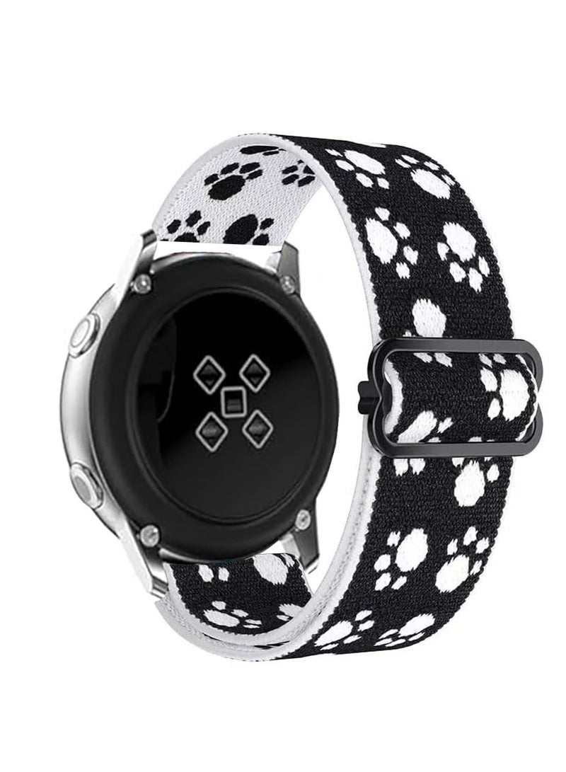 Strap Nylon Loop 20MM Band For Samsung Gear Sport/Watch6/Watch 4/Watch 5 /Watch 5 Pro /S2 classic/active 2 40mm 44mm/Amazfit GTS 2/3/ GTS 4/4 Mini/Bip 3/Pro/GTS 2 mini/GTS 2e/Bip U