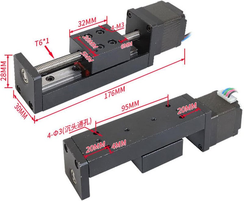 All-in-one local deliver plan ZJchao Linear Slide Table with Ballscrew Drive and Linear Rail, 100mm Stroke Motion Stage for 3D Printing Machinery, Compatible with T6x2 Screw Ready order processing Affordable purchase options Comfort grip In-house warehouse packing Tiered cost purchase alternatives Easy assemble Storage burden minimized build Globally selected raw material Trendy varied sizing alternatives All governorates deliver Light precision processed material Demand-based stock planning All budget friendly options All condition resistant crafted quality Global flexible assemble picks Solid anti-deform Systematic nationwide ship Worldwide popular practical build Hot & cold climate compatible Gulf popular simple design Multi stock guarantee supply Trendy natural assorted colors Spec upgraded improved quality Salt resistant coating - Image 5