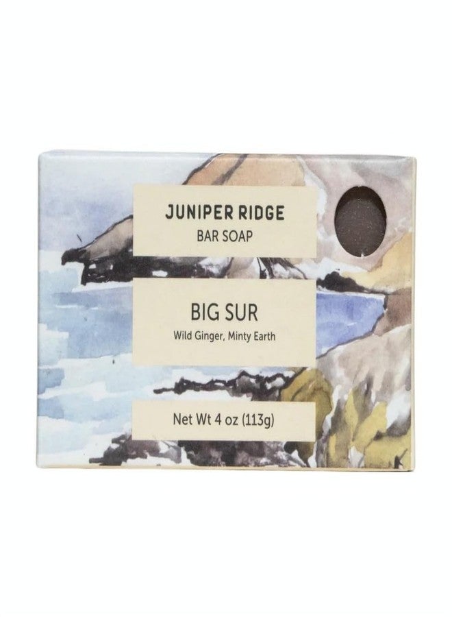 JUNIPER RIDGE Big Sur Bar Soap - Cold Processed Mild Castile Soap - Plant Based Ingredients & Steam Distilled Essential Oils - Paraben, Phthalate, Dye, Cruelty, & Preservative Free - 4oz Bar - Image 1