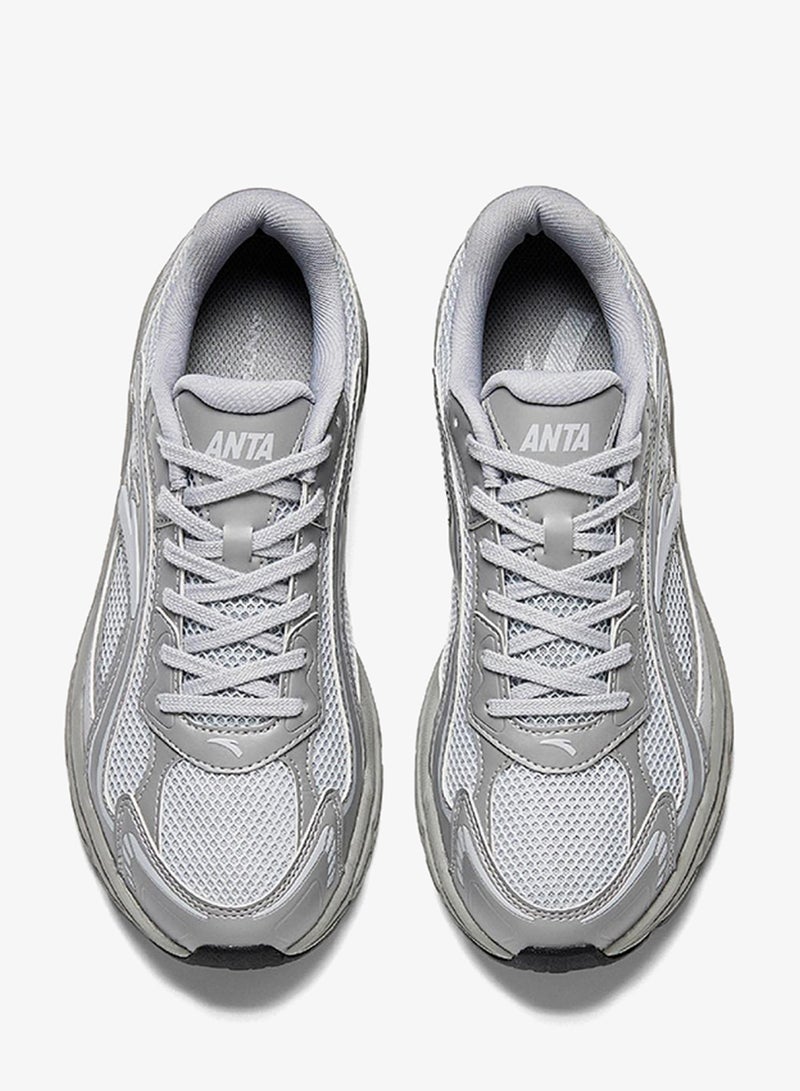 انتا أحذية كاجوال رمادية من جلاسير - Image 4