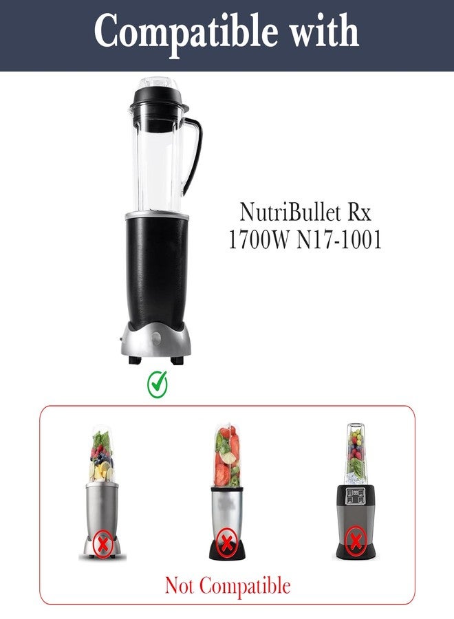 Linkidea 4 Pcs Blender Replacement Parts, Silicone Gasket Exact Fit Lid with Changing Tool, Compatible with NutriBullet Model N17-1001 (Black) - Image 3