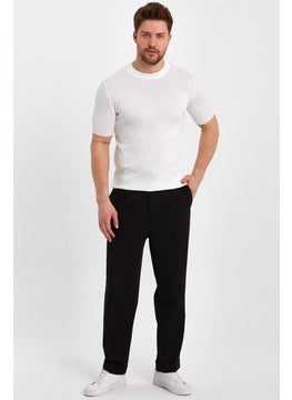 Cool Tarz Cool Style White Men's Half Turtleneck Plain Knitwear T-SHIRT-TRZ19129R12S  - Image 4