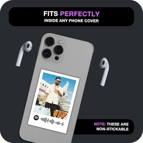 Funk You Store Karan Aujla Poster | Karan Aujla Mini Poster Kit (Set of 18) | Punjabi Singer Karan Aujla (8 x 6 cm) with Spotify Codes | Posters for Phone Accessories, Bedroom, Office, room decoration (C_029) - Image 2