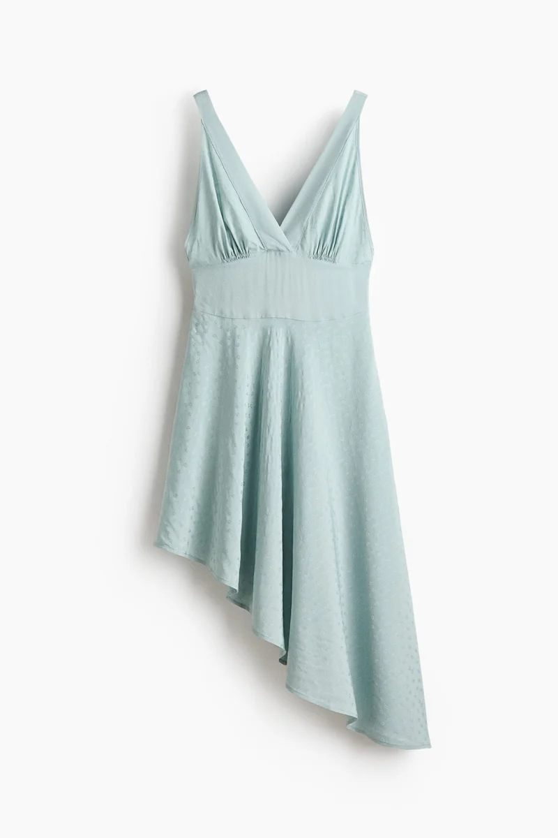 H&M  Asymmetric jacquard-weave dress for Women | Best Price UAE