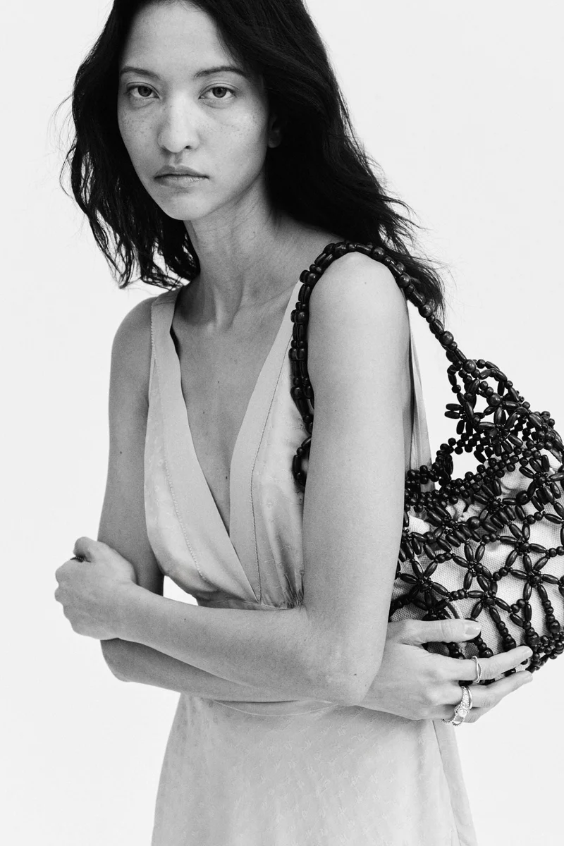 H&M  Asymmetric jacquard-weave dress for Women | Best Price UAE