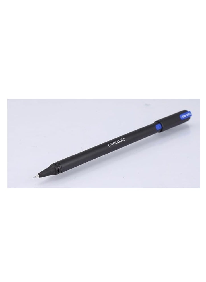 Pentonic Pentonic Gel Pen Dispenser | Tip Size 0.6 mm | Click Off Mechanism With Black Matte Finish Body | Quick Dry, Waterproof Ink For Smooth Writing Experience | 70 Blue, 20 Black & 10 Red Ink, Pack Of 100  - Image 2