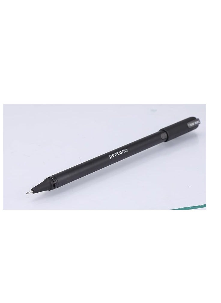 Pentonic Pentonic Gel Pen Dispenser | Tip Size 0.6 mm | Click Off Mechanism With Black Matte Finish Body | Quick Dry, Waterproof Ink For Smooth Writing Experience | 70 Blue, 20 Black & 10 Red Ink, Pack Of 100  - Image 3