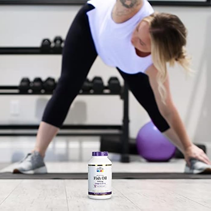 21st Century زيت السمك 1000 ملغ كبسولات لينة مغلفة معوية، 180 عدّ - Image 4